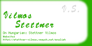 vilmos stettner business card